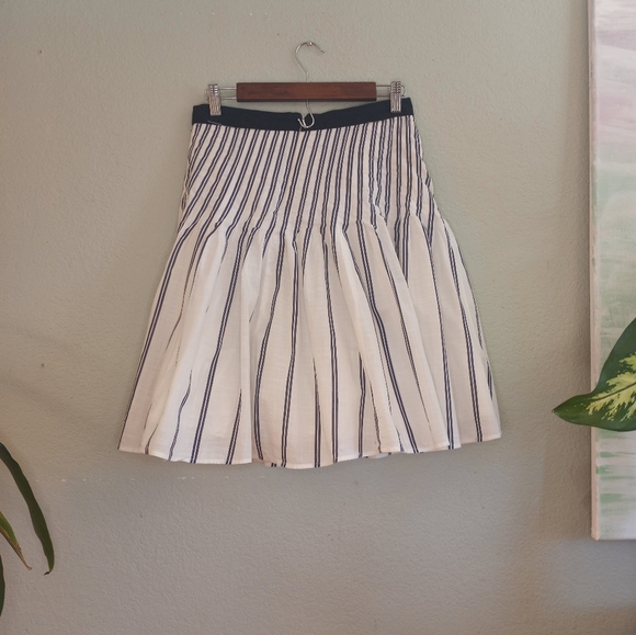 Anthropologie Floreat A Line Cotton Voile Skirt w Cottagecore Feminine Petticoat - Picture 6 of 9